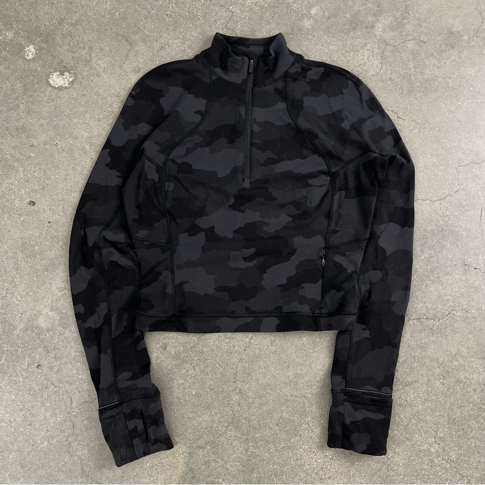 lululemon athletica Black Camouflage Sweatshirt